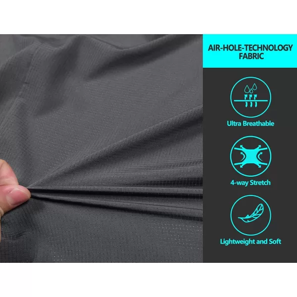Little Donkey Andy Men's UPF 50+ Sun Protection Jackets Stretch Breathable Hoodie Summer Shirts for Hiking