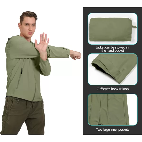 Little Donkey Andy Men's UPF 50+ Sun Protection Jackets Stretch Breathable Hoodie Summer Shirts for Hiking