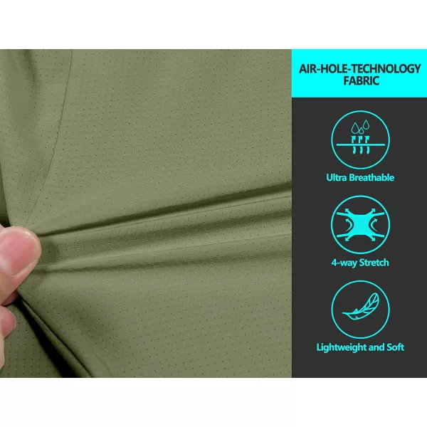 Little Donkey Andy Men's UPF 50+ Sun Protection Jackets Stretch Breathable Hoodie Summer Shirts for Hiking
