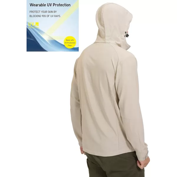 Little Donkey Andy Men's UPF 50+ Sun Protection Jackets Stretch Breathable Hoodie Summer Shirts for Hiking