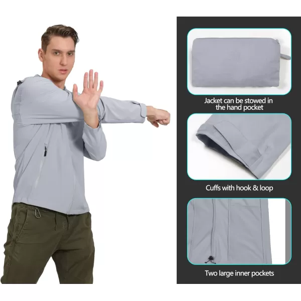 Little Donkey Andy Men's UPF 50+ Sun Protection Jackets Stretch Breathable Hoodie Summer Shirts for Hiking