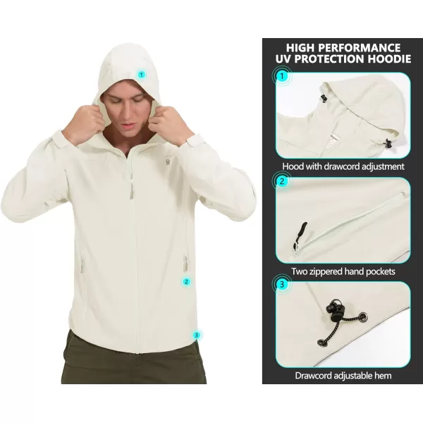 Little Donkey Andy Men's UPF 50+ Sun Protection Jackets Stretch Breathable Hoodie Summer Shirts for Hiking
