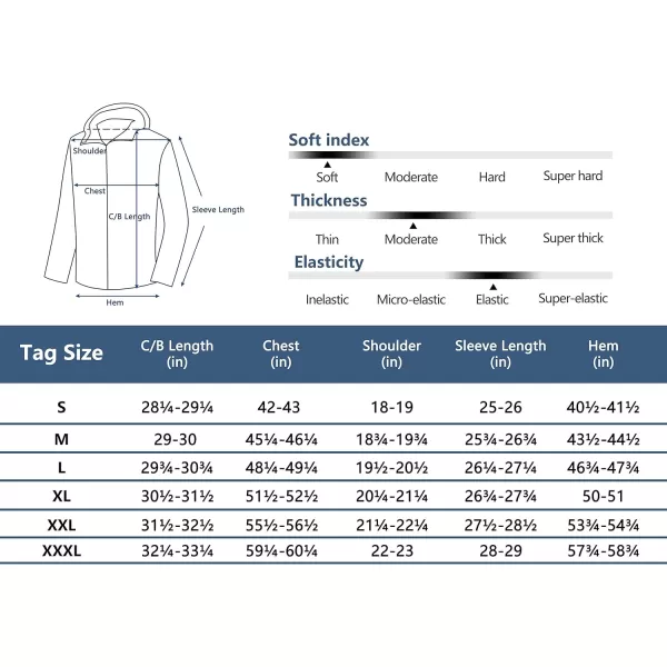 Little Donkey Andy Men's UPF 50+ Sun Protection Jackets Stretch Breathable Hoodie Summer Shirts for Hiking