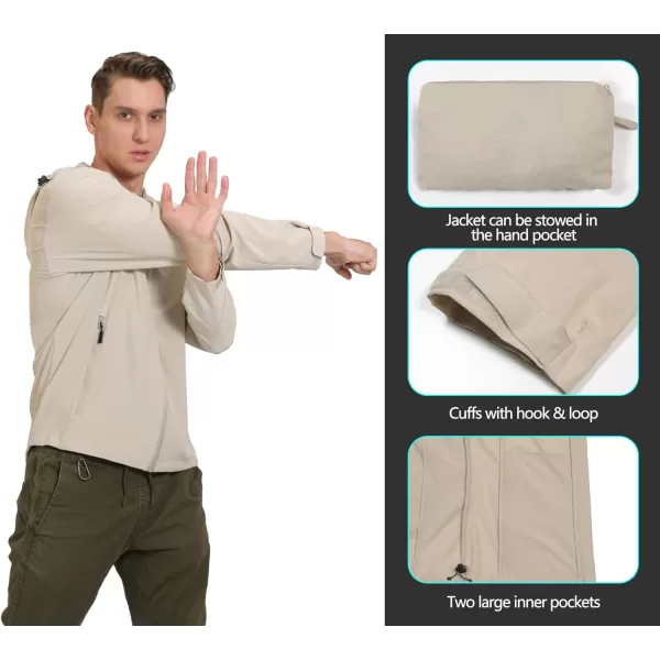 Little Donkey Andy Men's UPF 50+ Sun Protection Jackets Stretch Breathable Hoodie Summer Shirts for Hiking