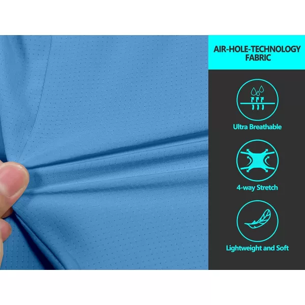 Little Donkey Andy Men's UPF 50+ Sun Protection Jackets Stretch Breathable Hoodie Summer Shirts for Hiking