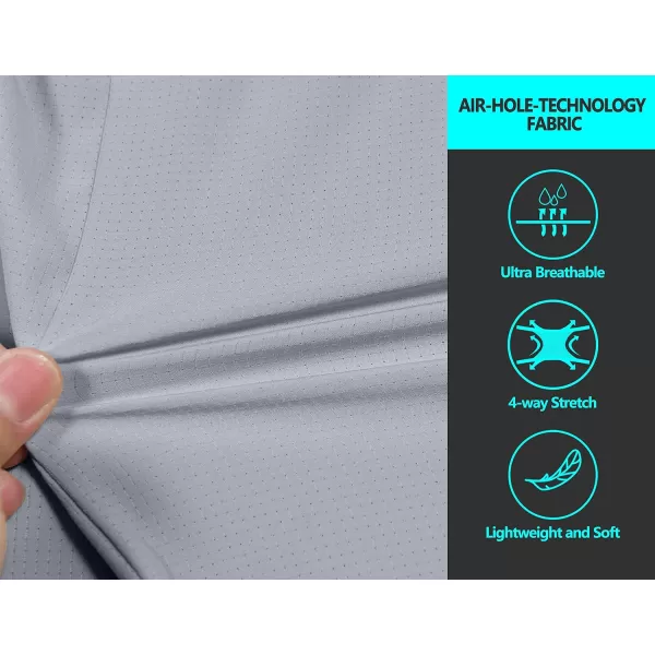Little Donkey Andy Men's UPF 50+ Sun Protection Jackets Stretch Breathable Hoodie Summer Shirts for Hiking