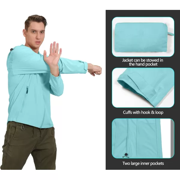 Little Donkey Andy Men's UPF 50+ Sun Protection Jackets Stretch Breathable Hoodie Summer Shirts for Hiking