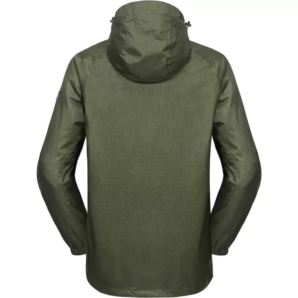 Little Donkey Andy Men's Waterproof Rain Jacket Breathable Windbreaker Coat for Ski Outdoor Hiking