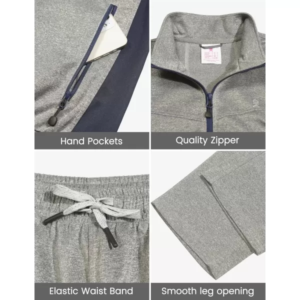 Little Donkey Andy Quick Dry Track Suits for Women Set, Stretch Breathable Women's Sweatsuit Outfits Durable Lounge Set