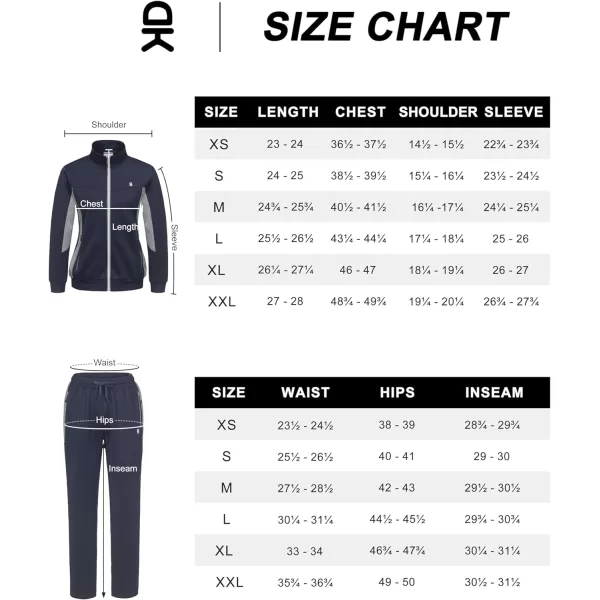 Little Donkey Andy Quick Dry Track Suits for Women Set, Stretch Breathable Women's Sweatsuit Outfits Durable Lounge Set