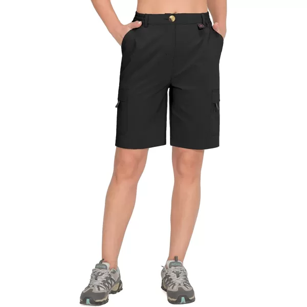 Little Donkey Andy Women's 10 Inches Quick Dry Hiking Cargo Shorts Lightweight Bermuda Golf Shorts Outdoor Travel