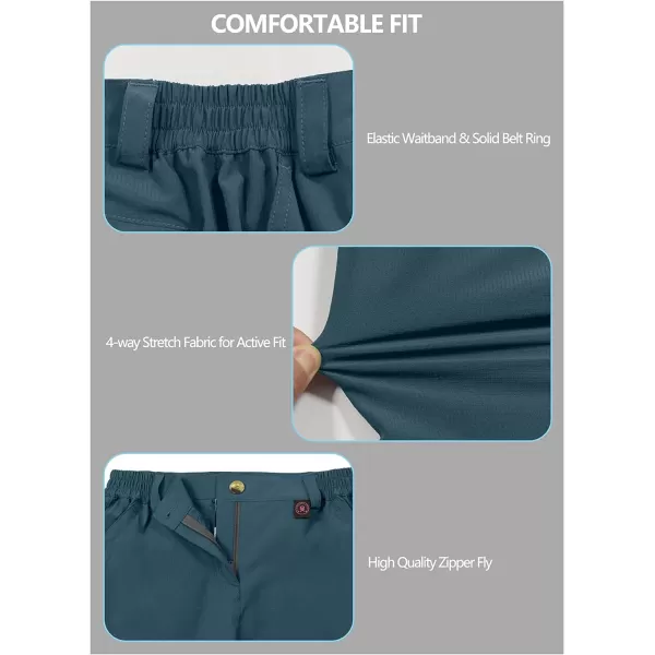 Little Donkey Andy Women's 10 Inches Quick Dry Hiking Cargo Shorts Lightweight Bermuda Golf Shorts Outdoor Travel