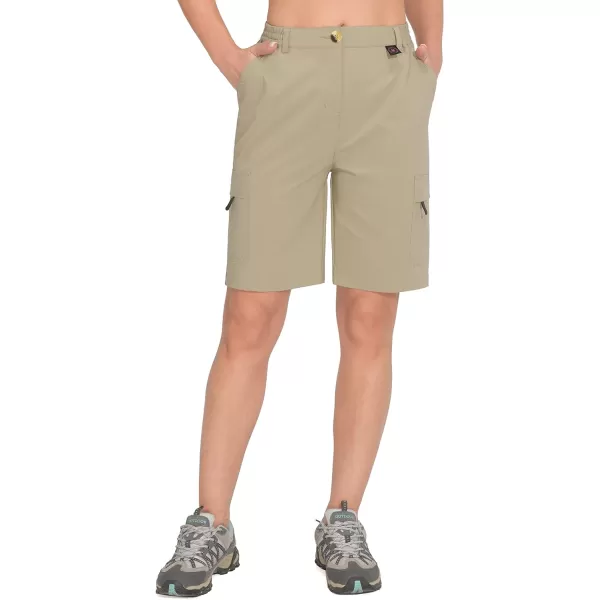 Little Donkey Andy Women's 10 Inches Quick Dry Hiking Cargo Shorts Lightweight Bermuda Golf Shorts Outdoor Travel
