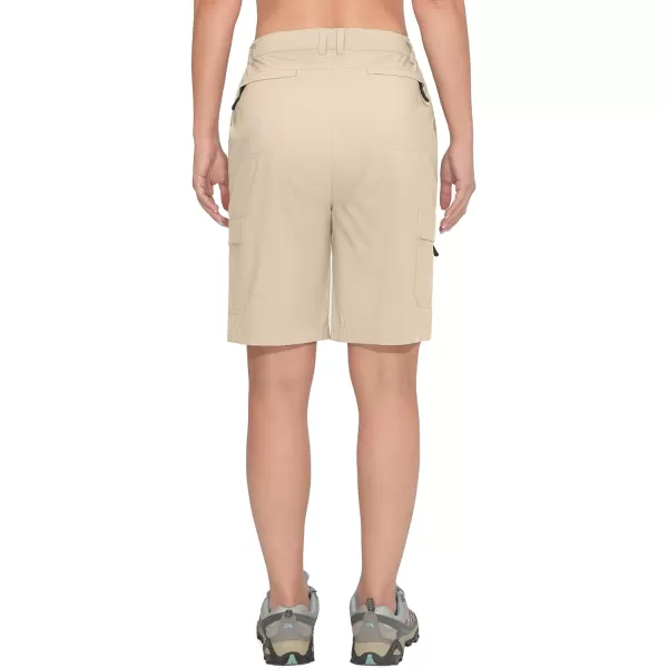 Little Donkey Andy Women's 10 Inches Quick Dry Hiking Cargo Shorts Lightweight Bermuda Golf Shorts Outdoor Travel