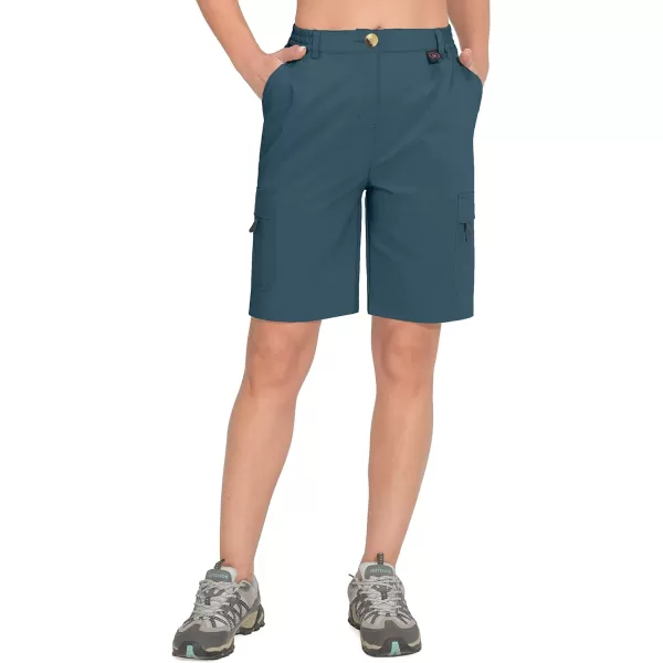 Little Donkey Andy Women's 10 Inches Quick Dry Hiking Cargo Shorts Lightweight Bermuda Golf Shorts Outdoor Travel