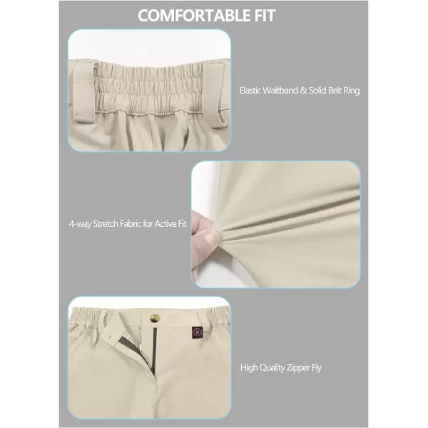 Little Donkey Andy Women's 10 Inches Quick Dry Hiking Cargo Shorts Lightweight Bermuda Golf Shorts Outdoor Travel
