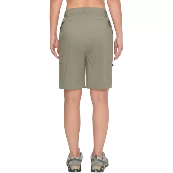 Little Donkey Andy Women's 10 Inches Quick Dry Hiking Cargo Shorts Lightweight Bermuda Golf Shorts Outdoor Travel