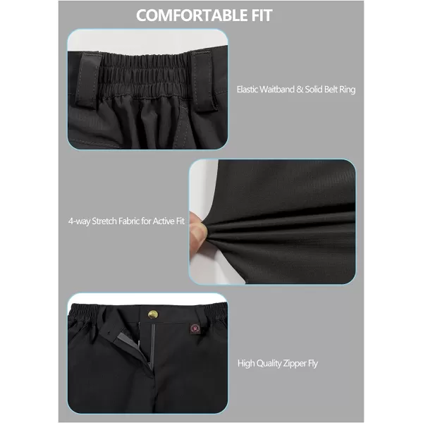 Little Donkey Andy Women's 10 Inches Quick Dry Hiking Cargo Shorts Lightweight Bermuda Golf Shorts Outdoor Travel