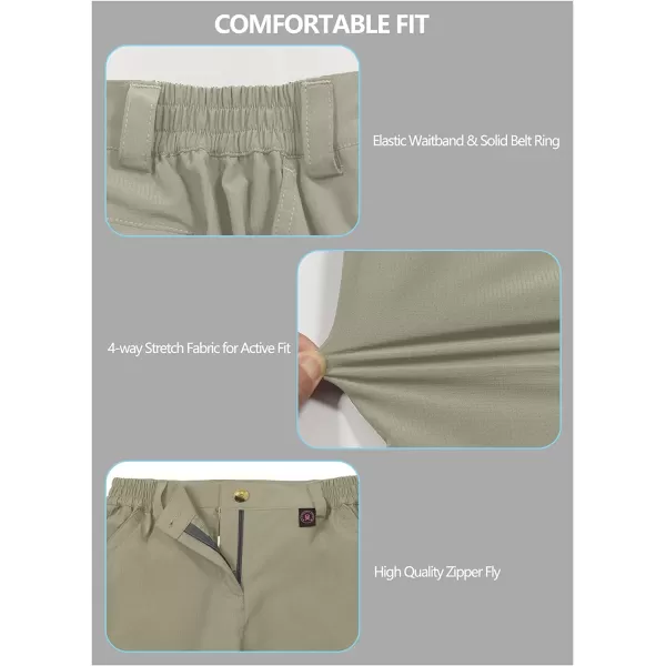 Little Donkey Andy Women's 10 Inches Quick Dry Hiking Cargo Shorts Lightweight Bermuda Golf Shorts Outdoor Travel