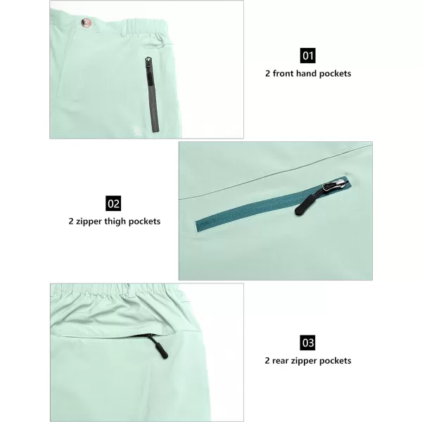 Little Donkey Andy Women's 9 Inch Inseam Quick Dry Stretch Lightweight Cargo Shorts for Hiking Travel Golf
