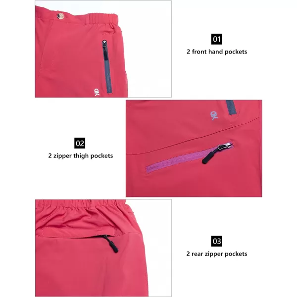Little Donkey Andy Women's 9 Inch Inseam Quick Dry Stretch Lightweight Cargo Shorts for Hiking Travel Golf