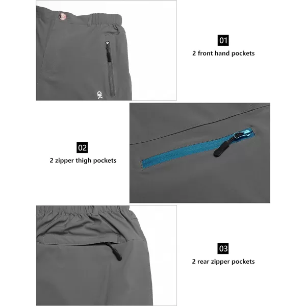 Little Donkey Andy Women's 9 Inch Inseam Quick Dry Stretch Lightweight Cargo Shorts for Hiking Travel Golf