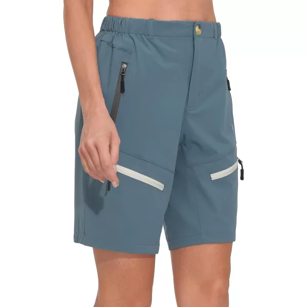 Little Donkey Andy Women's 9 Inch Inseam Quick Dry Stretch Lightweight Cargo Shorts for Hiking Travel Golf