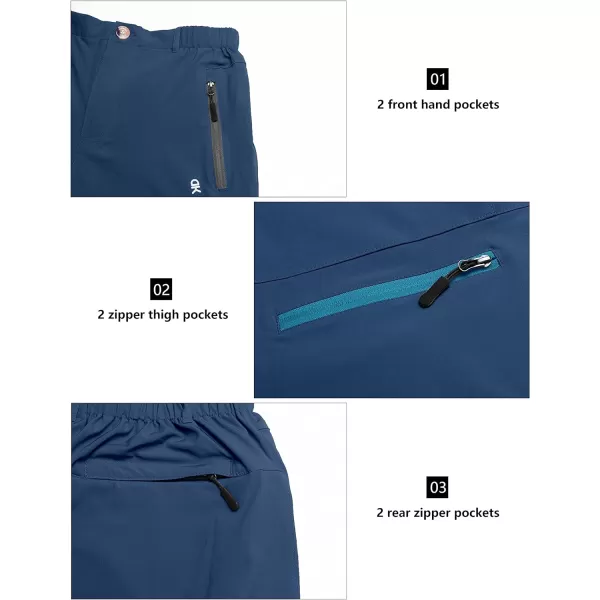 Little Donkey Andy Women's 9 Inch Inseam Quick Dry Stretch Lightweight Cargo Shorts for Hiking Travel Golf