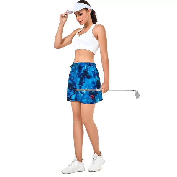Little Donkey Andy Women's Athletic Golf Tennis Skort 16 Inches Build-in Shorts Sports Skirt with Pockets