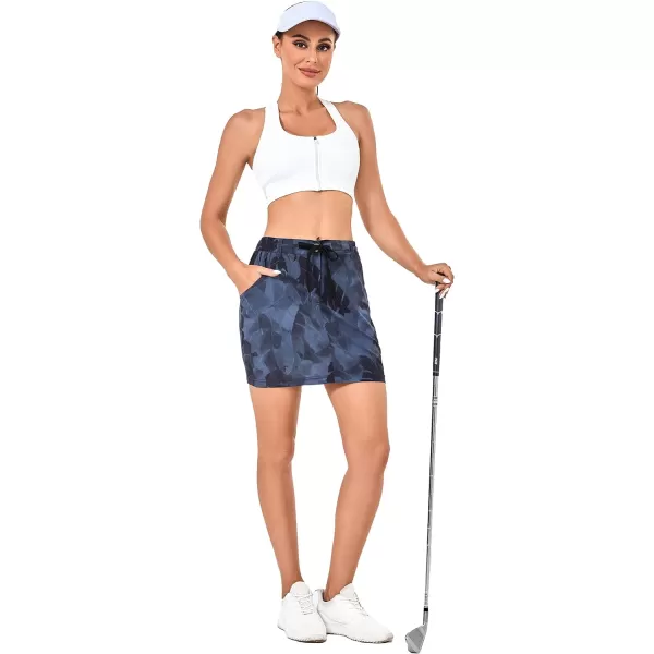 Little Donkey Andy Women's Athletic Golf Tennis Skort 16 Inches Build-in Shorts Sports Skirt with Pockets