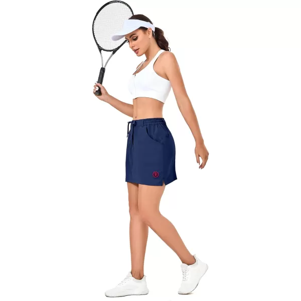 Little Donkey Andy Women's Athletic Golf Tennis Skort 16 Inches Build-in Shorts Sports Skirt with Pockets