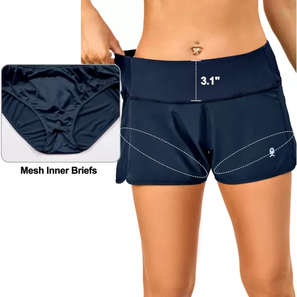Little Donkey Andy Women's Athletic Running Shorts High Waisted Quick Dry Gym Workout Sports