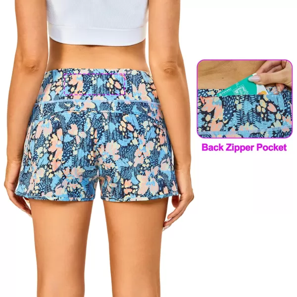 Little Donkey Andy Women's Athletic Running Shorts High Waisted Quick Dry Gym Workout Sports