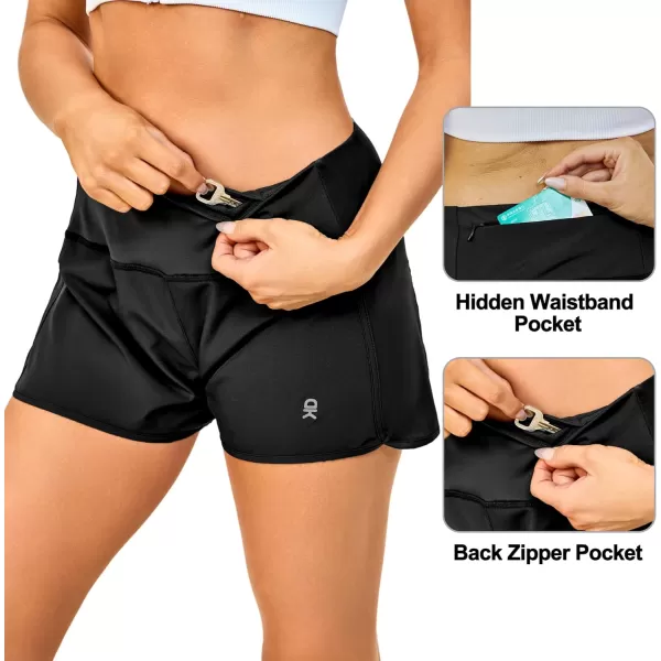 Little Donkey Andy Women's Athletic Running Shorts High Waisted Quick Dry Gym Workout Sports