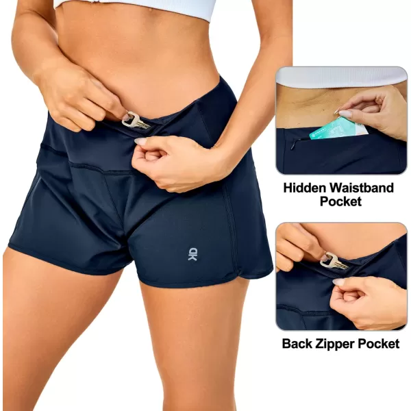 Little Donkey Andy Women's Athletic Running Shorts High Waisted Quick Dry Gym Workout Sports