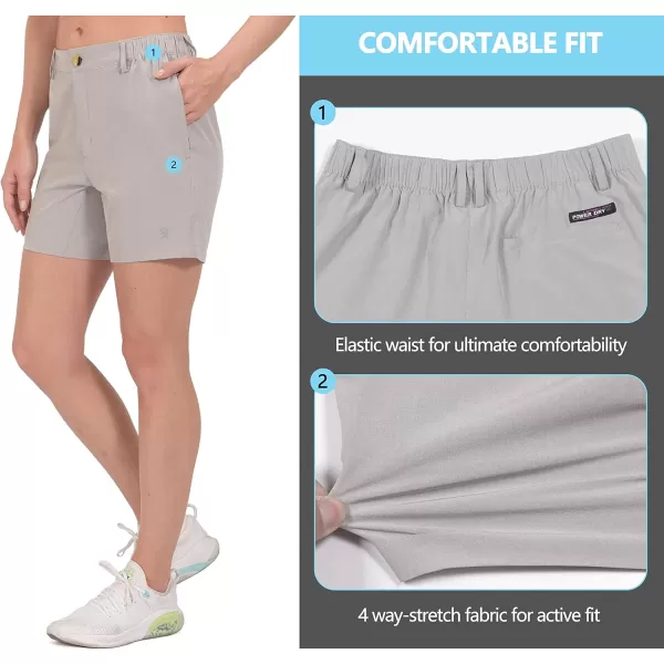 Little Donkey Andy Women's Bermuda Quick Dry Lightweight Stretch Shorts Golf Hiking Travel