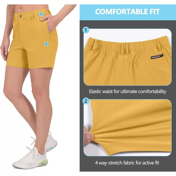 Little Donkey Andy Women's Bermuda Quick Dry Lightweight Stretch Shorts Golf Hiking Travel