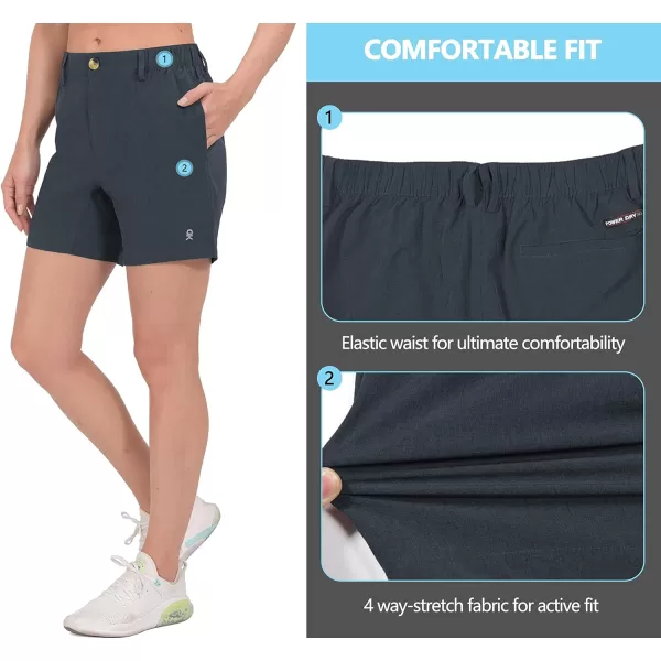 Little Donkey Andy Women's Bermuda Quick Dry Lightweight Stretch Shorts Golf Hiking Travel
