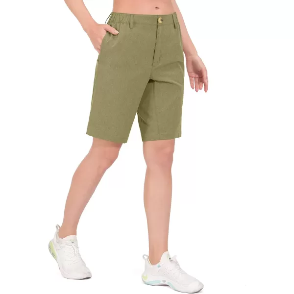 Little Donkey Andy Women's Bermuda Quick Dry Lightweight Stretch Shorts Golf Hiking Travel