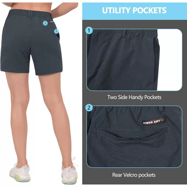 Little Donkey Andy Women's Bermuda Quick Dry Lightweight Stretch Shorts Golf Hiking Travel