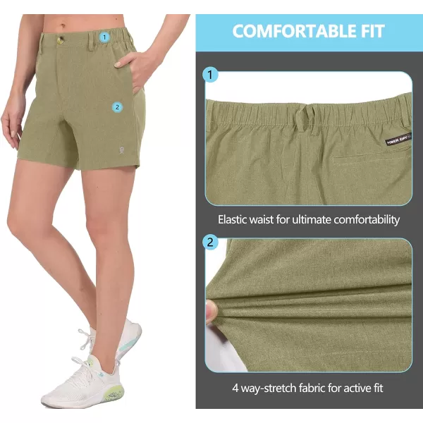 Little Donkey Andy Women's Bermuda Quick Dry Lightweight Stretch Shorts Golf Hiking Travel