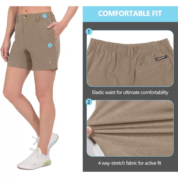 Little Donkey Andy Women's Bermuda Quick Dry Lightweight Stretch Shorts Golf Hiking Travel