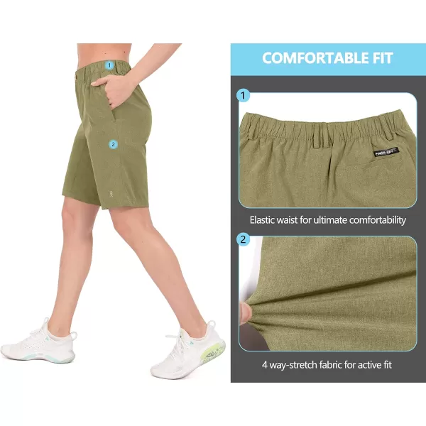 Little Donkey Andy Women's Bermuda Quick Dry Lightweight Stretch Shorts Golf Hiking Travel