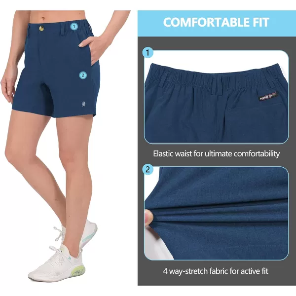 Little Donkey Andy Women's Bermuda Quick Dry Lightweight Stretch Shorts Golf Hiking Travel