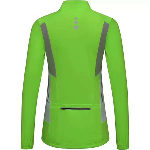 Little Donkey Andy Women's Half Zip Cycling Jerseys Long Sleeve Bike Shirts Running Hiking Breathable 4 Rear Pockets