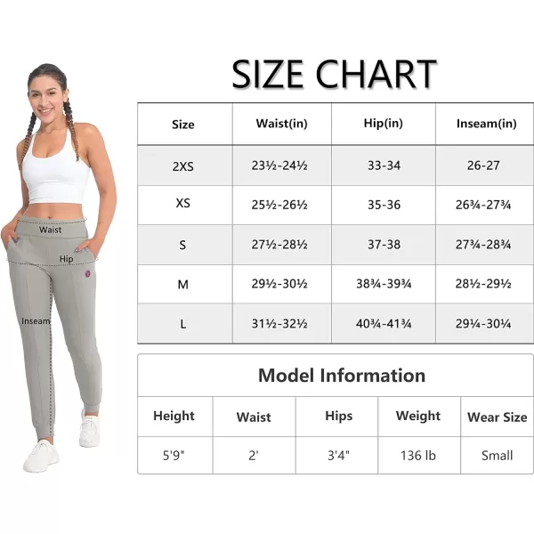 Little Donkey Andy Women's High Waisted Ankle Pants Athletic Joggers for Yoga Workout Running