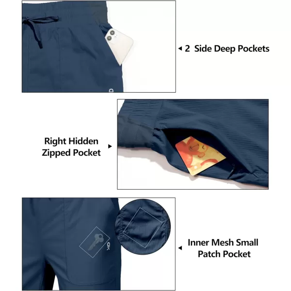 Little Donkey Andy Women's Lightweight Capri Pants Stretch Quick Dry Golf Pants Elastic Waist with Drawstring for Hiking