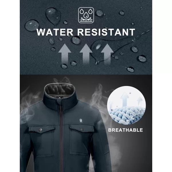 Little Donkey Andy Women's Lightweight Stand Collar Jacket Water Resistant Windbreaker Fleece Lined Warm Coat