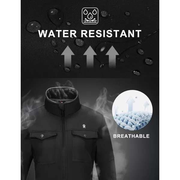 Little Donkey Andy Women's Lightweight Stand Collar Jacket Water Resistant Windbreaker Fleece Lined Warm Coat