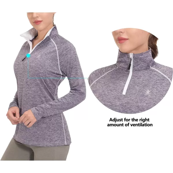 Little Donkey Andy Women's Long Sleeve Running Shirts Workout Gym Sports T-Shirt Quick Dry